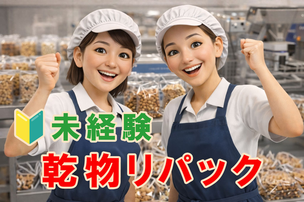 西洲｜リパック（乾物の袋詰め・シール貼り）もくもく作業｜主婦の職場